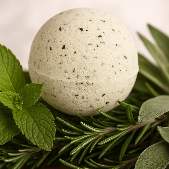 𝅺5 Pack - Bath Bombs - Rosemary and Mint - Picture 1 of 6